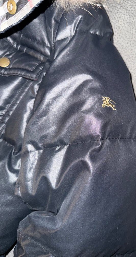 00s Burrbery black label puffer